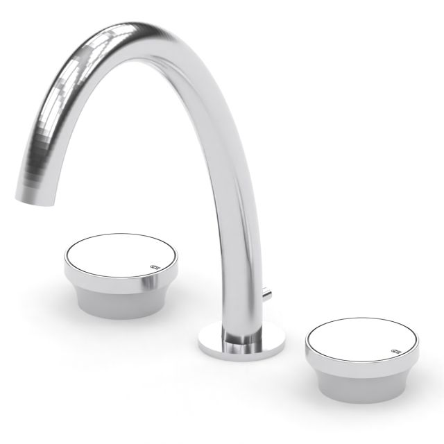 Gessi Origini 66014 Miscelatore Lavabo 3 Fori Black Metal PVD