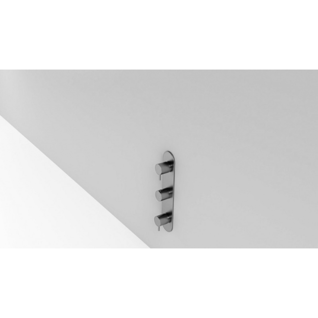 Rexa Mae 50130132 + 50130714 Thermostatischer 3-Loch-Duschmischer