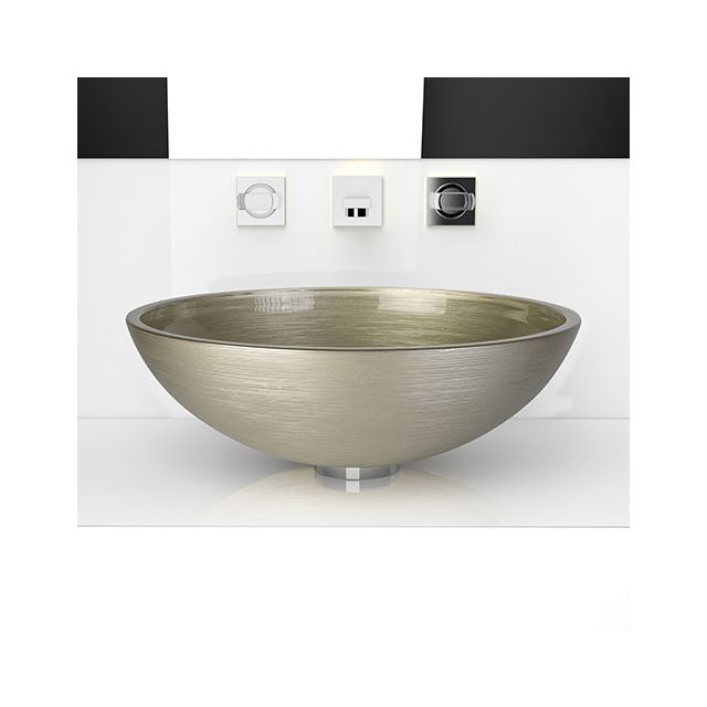 Glass Design Round Metropole 34 METROPOLE34WT Lavabo da appoggio