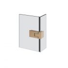 Gessi Shower G Unito 67089 Scharnier mit Liftöffnung Rechts Glas-Glas 90°