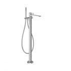 Gessi Inverso Rigato 73528+46189 Bodenstehende Wannenarmatur + Einbauteil