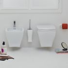 Artceram Jazz JZV001 + JZA006 + JZB001 Wandhängendes WC + WC-Sitz + Wandhängendes Bidet
