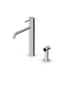 Zucchetti Pan S ZPA276 Einhebelmischer mit schwenkbarem Auslauf und seitlicher Brause