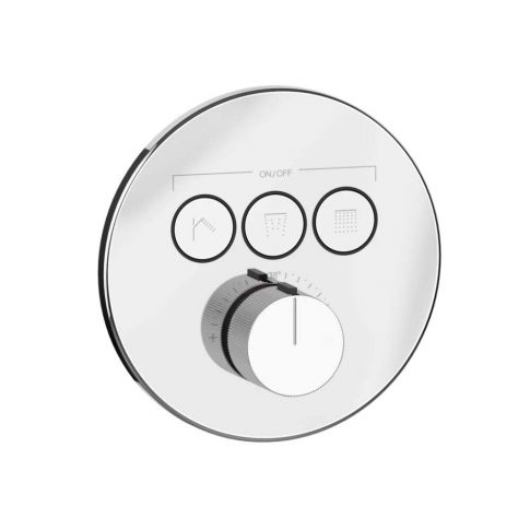 Gessi Hi-Fi Comfort 38716+38268 Thermostat-Brausemischer + Unterputzteil