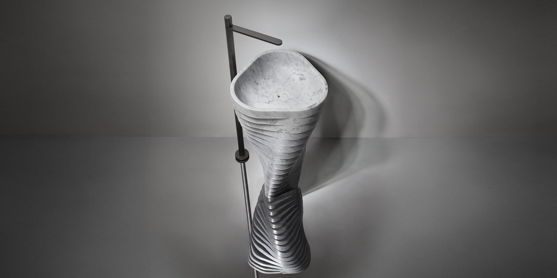 Waschbecken aus Marmor